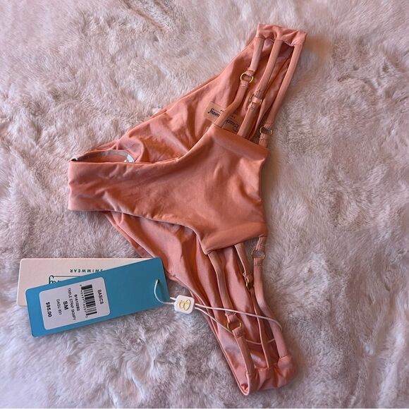 BEACH BUNNY BASICS TRIPLE STRAP SKIMPY BOTTOM - Picture 5 of 7